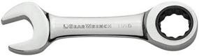 img 4 attached to 🔧 GearWrench Stubby Combination Ratcheting Wrench: Top-notch Industrial Power & Hand Tools