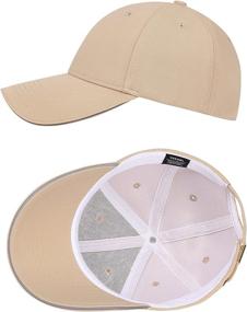 img 2 attached to High Visibility Reflective Brim Baseball Hats: Adjustable Blank Ball Cap for Men and Women - Ideal for Golfing