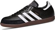 👟 men's adidas samba soccer shoes - black and white athletic footwear logo