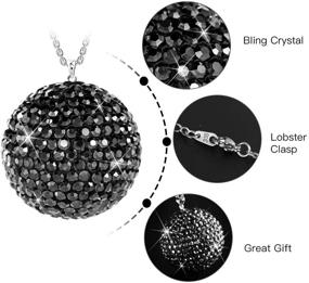 img 3 attached to SAVORI Car Rear View Mirror Ornament: Elegant Lucky Ball Christmas 🎄 Crystal Pendant | Bling Car Accessories for Women | Rhinestone Charm Auto Decoration