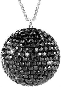 img 4 attached to SAVORI Car Rear View Mirror Ornament: Elegant Lucky Ball Christmas 🎄 Crystal Pendant | Bling Car Accessories for Women | Rhinestone Charm Auto Decoration