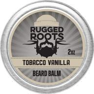 🧔 rugged roots men's beard balm - hair nourishing balm with tobacco vanilla scent - promotes beard growth, strengthens hair - ideal stocking stuffer for healthy, shiny beards logo