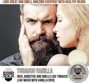 img 2 attached to 🧔 Rugged Roots Men's Beard Balm - Hair Nourishing Balm with Tobacco Vanilla Scent - Promotes Beard Growth, Strengthens Hair - Ideal Stocking Stuffer for Healthy, Shiny Beards