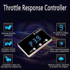 img 4 attached to 🚀 Enhance Performance with the Throttle Response Controller, 9 Drive 9-Mode Universal Electronic Throttle Controller - Compatible with Dodge, Maserati, Chrysler, Jeep (807) - Blue