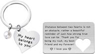 💑 fustmw engraved wallet inserts card: the perfect long distance couples gift with metal wallet insert and necklace couple matching set - an ideal deployment gift for him and her logo