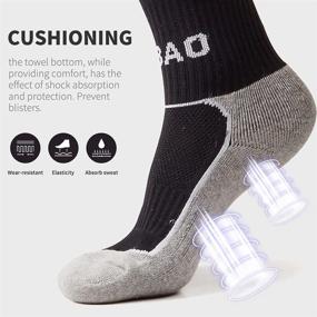 img 3 attached to Pack of 5 Kids Soccer Socks: Knee High Tube Socks with Towel Bottom Pressure for Football (Ages 4-13 Years Little Kid/Big Kid)
