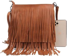 img 3 attached to 👜 Lanpet Fringe Tassel Leisure Shoulder Women's Handbags & Wallets: Stylish Crossbody Bags for All Your Essentials