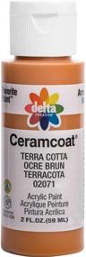 img 4 attached to Delta Creative Ceramcoat Acrylic Paint - Assorted Colors, 2 oz (2071) in Terra Cotta Shade