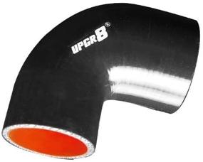 img 4 attached to 🔌 Upgr8 Universal 4-Ply High Performance 90 Degree Elbow Reducer Coupler Silicone Hose - 2.5"(63MM) to 3.0"(76MM), Black