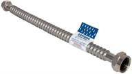 🚰 corrugated stainless steel water heater connector - eastman 437524, 3/4" x 1" fip, 24" id x 26" od, silver логотип