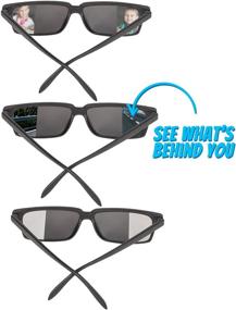 img 4 attached to Enhanced Visibility Sunglasses: Rearview Mirror Glasses with Flexi-Mirror Technology