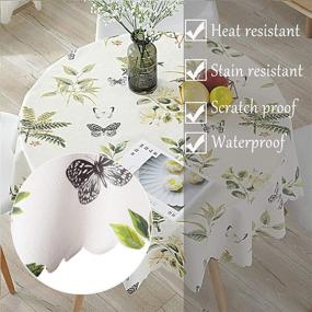 img 1 attached to 🌊 Waterproof Stain Resistant Mildew Proof Tablecloth with Enhanced Battery Life