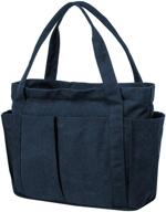 👜 riavika canvas weekend shoulder women's handbags & wallets: a perfect accessory for trendy women logo