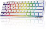 tezarre tk61 60% mechanical gaming keyboard with pbt pudding keycaps logo