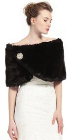 img 2 attached to Womens Bridal Winter Wedding Brooch: A Perfect Addition to Women's Accessories, Scarves & Wraps