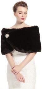 img 4 attached to Womens Bridal Winter Wedding Brooch: A Perfect Addition to Women's Accessories, Scarves & Wraps