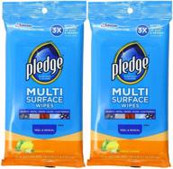 🍊 pledge multi surface wipes, fresh citrus, 2 packs - 25 count each: effective cleaning solution for all surfaces logo