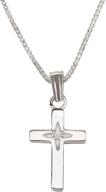 diamond accent sterling silver cross pendant necklace logo