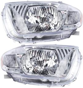 img 2 attached to 🔦 High-Quality Headlight Replacement Headlamp Pair specifically designed for Toyota Highlander 2008-2010