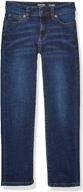 boys' straight fit jeans by amazon essentials - boys' clothing in denim logo