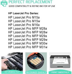 img 3 attached to 🖨️ High-Quality RETCH Compatible Laser Printer Toner Cartridge Tray 2 Black - HP CF248A 48A Replacement for Laser Jet MFP M28W/M28A/M29A/M29W & Pro M15W/M15A