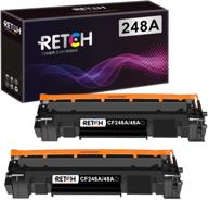 🖨️ high-quality retch compatible laser printer toner cartridge tray 2 black - hp cf248a 48a replacement for laser jet mfp m28w/m28a/m29a/m29w & pro m15w/m15a logo