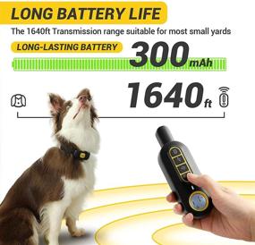 img 1 attached to 🐶 Advanced Dog Training Collar with Remote - Rechargeable, Waterproof, Beep, Vibration, Shock Modes- 1640 ft Range for Small to Large Dogs