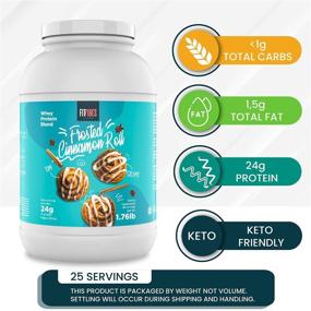 img 3 attached to 🏋️ FitVibes Whey Protein Powder – Ultimate Weight Loss and Muscle Building Shake. Keto Friendly with Incredible Cinnamon Roll Flavour. Low Carb, High Protein Shake for Men and Women – 25 Servings