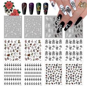 img 4 attached to 🐍 Elevate Your Nail Game with EBANKU Snake Nail Art Stickers: 3D Self-Adhesive, Hot Snake Patterns for DIY Manicure Design and Decoration for Women and Girls