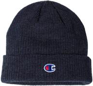 🧢 stay warm in style with champion ribbed knit cap cs4003 logo