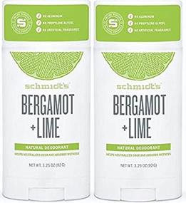 img 2 attached to 🌿 Schmidt's Deodorant Stick Bergamot + Lime 3.25 oz (Pack of 2) - Aluminum-Free, Vegan, Natural and Cruelty-Free