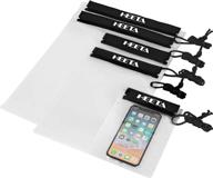 📷 heeta 5-pack clear waterproof dry bag for camera mobile phone maps - water tight pouch cases for kayaking boating document holder логотип