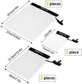 img 2 attached to 📷 HEETA 5-Pack Clear Waterproof Dry Bag for Camera Mobile Phone Maps - Water Tight Pouch Cases for Kayaking Boating Document Holder