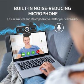 img 2 attached to Enhanced Webcam with Microphone: 2K HD Video & Privacy Cover for Video Conferencing/Teaching/Streaming/Gaming - USB Computer Camera with Adjustable Ring Light, Tripod, and Wide Angle Lens