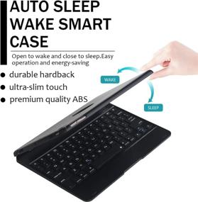 img 2 attached to Keyboard Bluetooth Smart Folio Cover Tablet Accessories