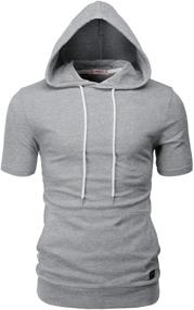img 3 attached to H2H Pullover Charcoal CMOHOS010 Men's T-Shirts in Clothing Shirts