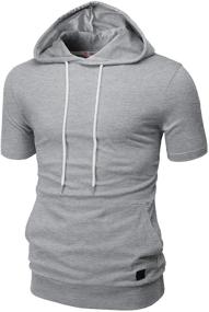 img 4 attached to H2H Pullover Charcoal CMOHOS010 Men's T-Shirts in Clothing Shirts