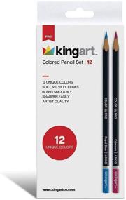 img 2 attached to 🎨 Повысьте свою мастерскость с карандашами KingArt PRO Soft Core Collection - набором из 12 уникальных цветов