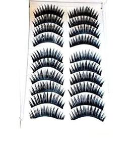 img 2 attached to 👁️ 10 Pairs of Luxurious Thick Fake False Makeup Eyelashes for Mesmerizing Eyes