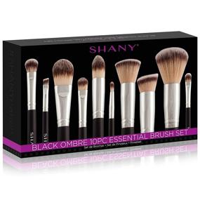 img 3 attached to SHANY Black OMBRÉ Pro 10 Piece Essential Brush Set with Travel Pouch