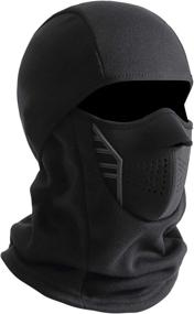 img 3 attached to 🏂 Winter Windproof Fleece Ski Mask Balaclava Headwear: Ultimate Protection for Motorcyclists