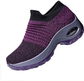 img 4 attached to Ablanczoom Comfortable Platform Women's Athletic Sneakers and Shoes