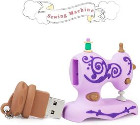 img 3 attached to LEIZHAN Novelty USB Flash Drive Sewing Machine Themed Character Thumb Drive Gift Pendrive (16GB