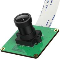 📷 raspberry pi industrial camera module with starvis imx327lqr color cmos sensor, 2.13m pixel wide-angle fisheye lens, compatible with rasp pi 4, 3b+, 3b, a+, cm3+, cm3 logo