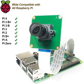 img 2 attached to Модуль промышленной камеры Raspberry Pi с датчиком цветного CMOS STARVIS IMX327LQR, 2,13 миллиона пикселей широкоугольной рыбий глаз линзы, совместим с Rasp Pi 4, 3B+, 3B, A+, CM3+, CM3