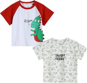 img 4 attached to Charlene Max Toddler Crewneck T Shirts