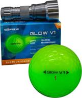 glowv1 ultra bright glow golf balls - optimal hitting performance with compression core and urethane skin - available in 2, 6, or 12 count logo