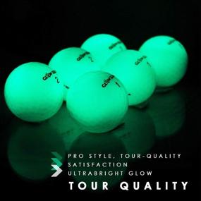 img 2 attached to GlowV1 Ultra Bright Glow Golf Balls - Optimal Hitting Performance with Compression Core and Urethane Skin - Available in 2, 6, or 12 Count