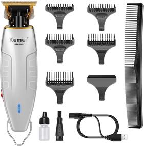 img 4 attached to 🪒 Kemei Ultra-Precise 0mm Baldheaded Hair Clipper for Men - Cordless Hair and Beard Grooming Kit