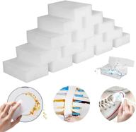 🧽 100-pack melamine sponge foam cleaning sponges by yeahwhee - multi-purpose magic eraser sheets for kitchen, bathroom, furniture, sink, floors, walls, and household cleaning logo